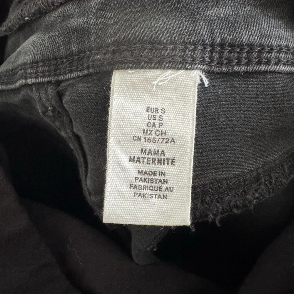 H&M maternity black skinny jeans size small - Picture 4 of 4